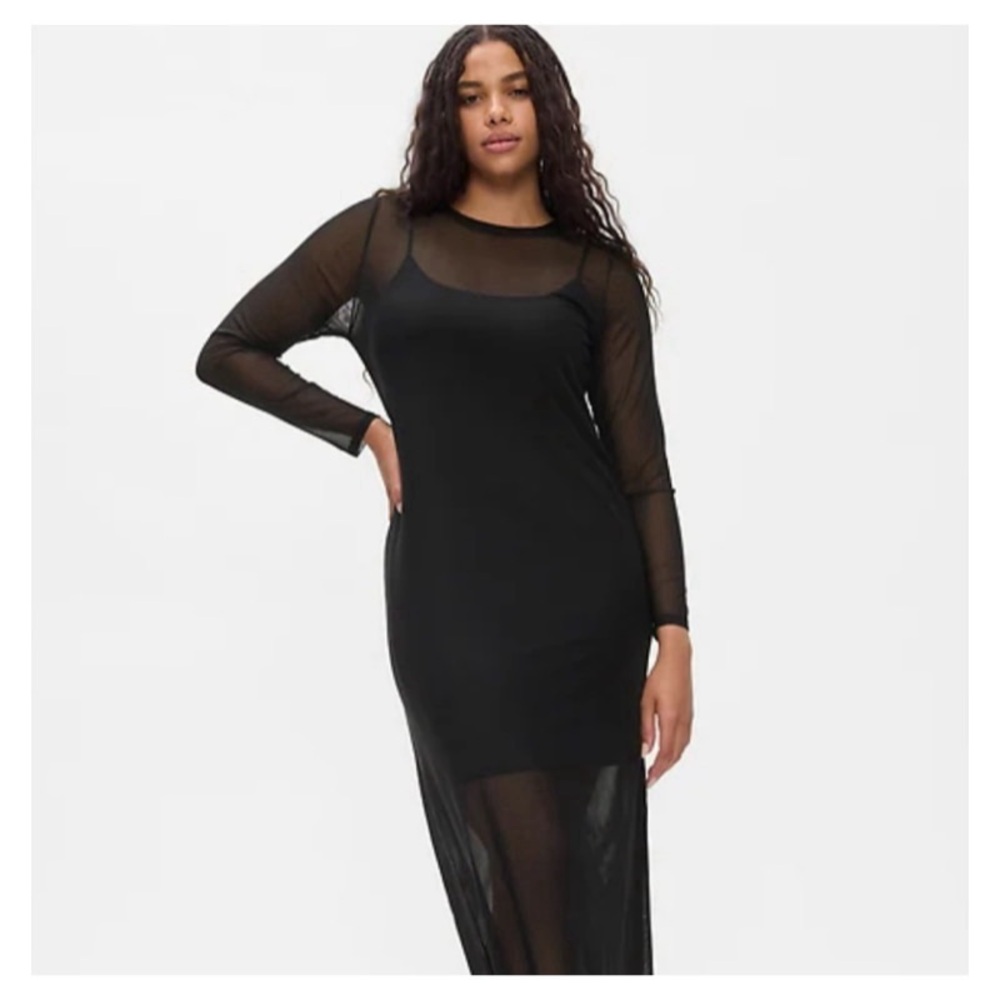 Fashion To Figure Dress Black Mesh The Mesh Dress Size 2